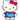 Adorable Hello Kitty Coloring Page colored reference placeholder