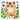 Cute Waving Kitten in Garden Coloring Page colored reference placeholder