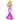 Glamorous Barbie Evening Gown Coloring Page colored reference placeholder