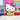 Hello Kitty Enjoying a Drink Coloring Page colored reference placeholder