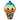 Kawaii Ice Cream Cone Coloring Page colored reference placeholder