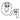 Cartoon Letter Q Characters Coloring Page coloring page placeholder