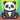 Cute Panda Pal Coloring Coloring Page colored reference placeholder