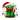 Festive Alien with Candy Canes Coloring Page colored reference placeholder