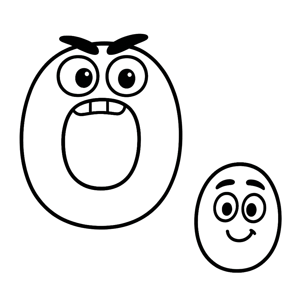 Expressive Emoji Faces Fun Coloring Page coloring page