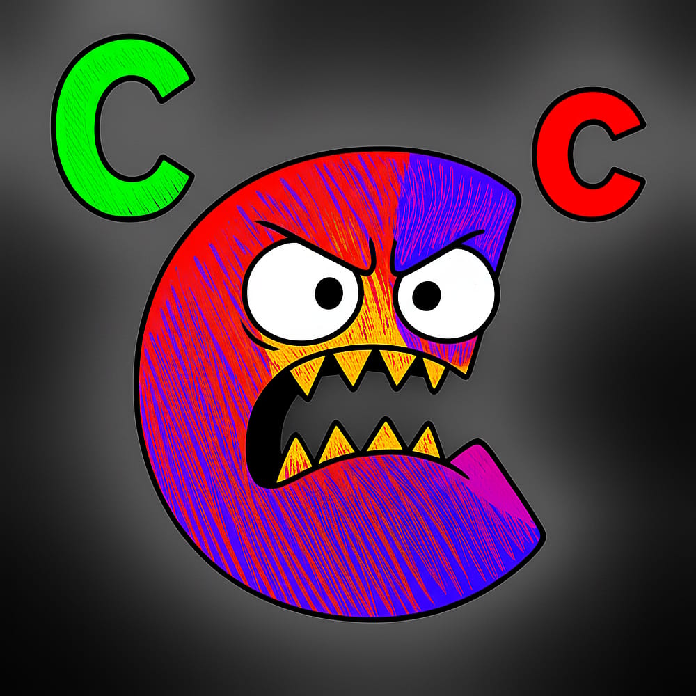 Furious Letter C Coloring Page colored version