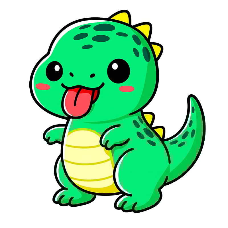 Adorable Baby Dinosaur Coloring Page colored reference