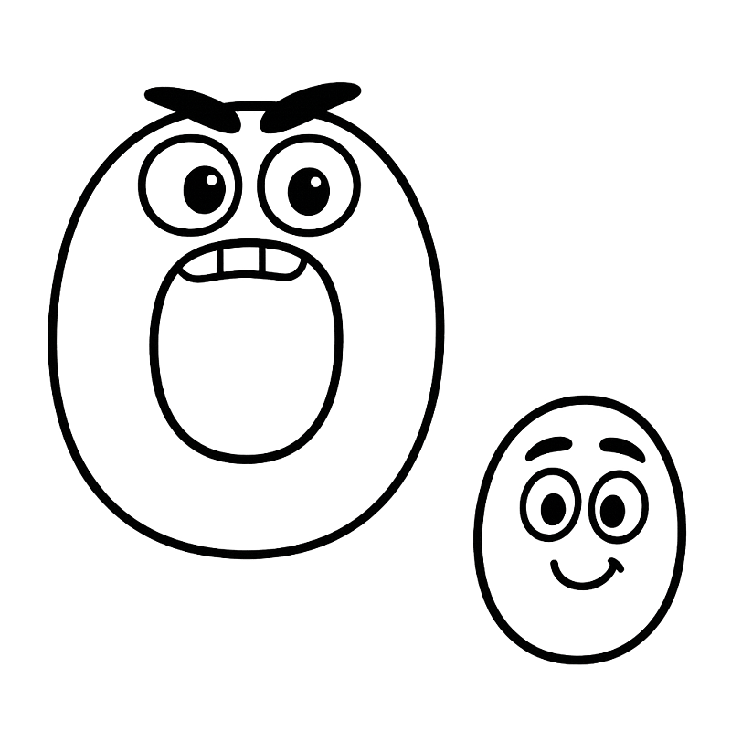 Expressive Emoji Faces Fun Coloring Page coloring page