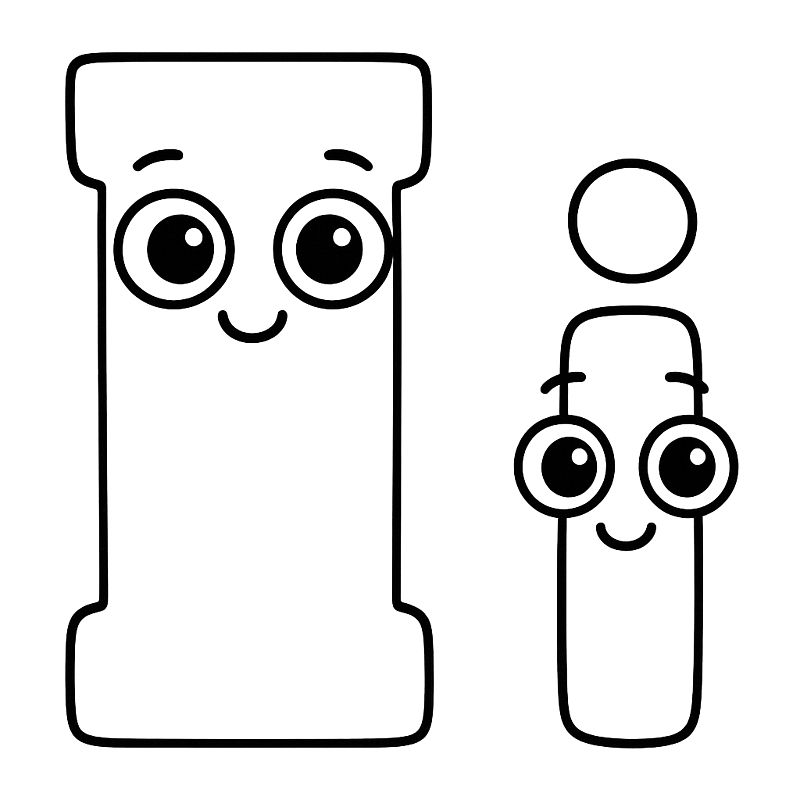 Friendly Letter I Duo Coloring Page coloring page